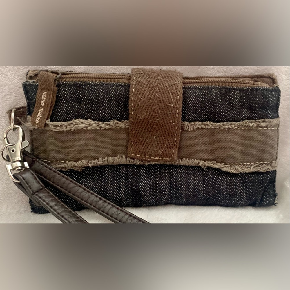 Thirty-one denim fabric wallet